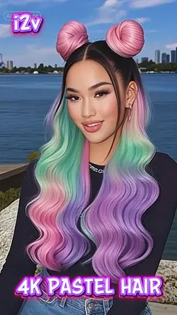 4k Pastel Hair i2v