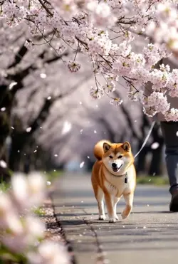 春のおさんぽ🐕🌸