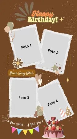 ulang tahun frame