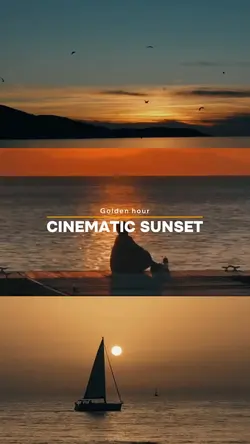 cinematic sunset