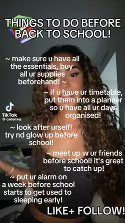 back to school tips!
