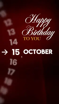 HBD 15 OCTOBER