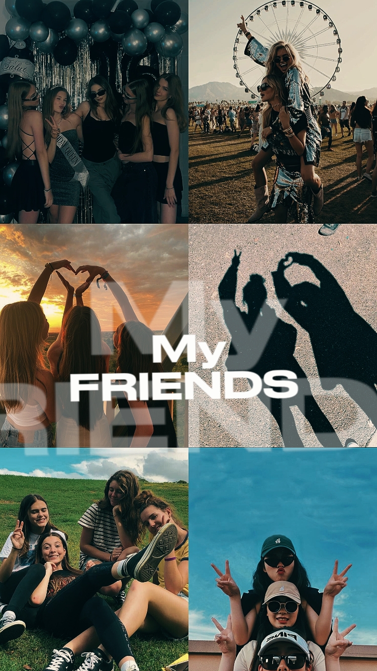 24 Photos Template Friends Enjoy Templates - Pippit