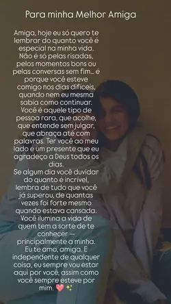 Para minha amiga