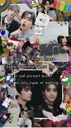 Messy wallpaper tut