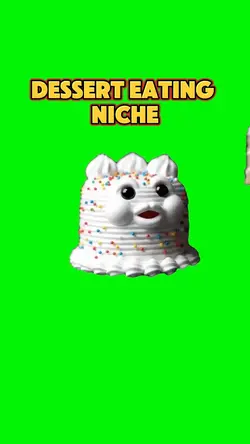 Dessert eating niche