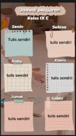 Jadwal pelajaran
