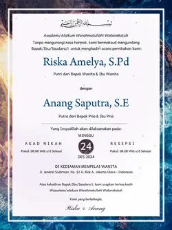 UNDANGAN PERNIKAHAN