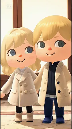 chibi with father 
