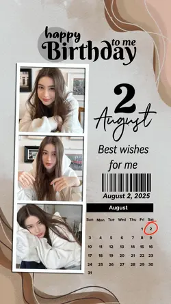 2 AUGUST HBD TO ME
