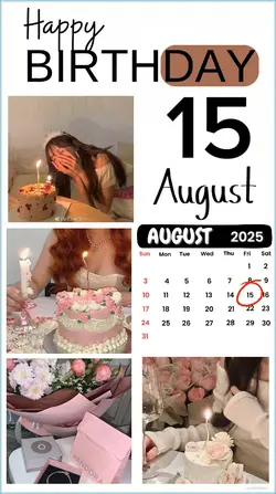 birthday 15 August 