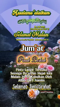 do'a ku mlm Jum'at 