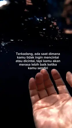 lebih baik sendiri