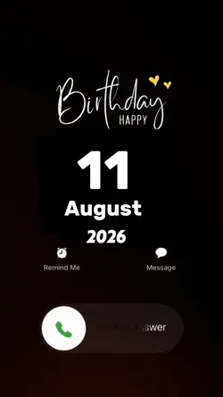 Hbd 11 August 2026