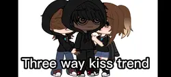 3 way kiss trend