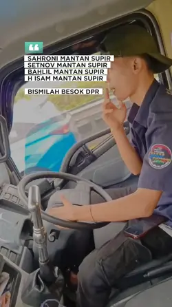 sahroni mantan supir
