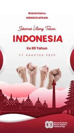 Ucapan HUT RI KE 80 