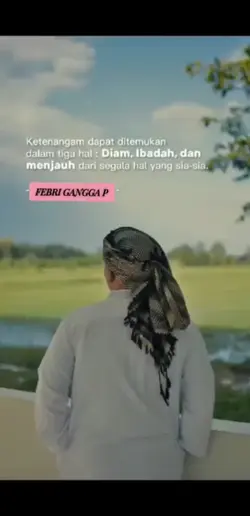 ketenangan ada 3 hal