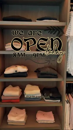 toko baju opening