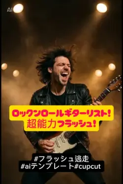 ロックンロールギターリスト超能力フラッシ