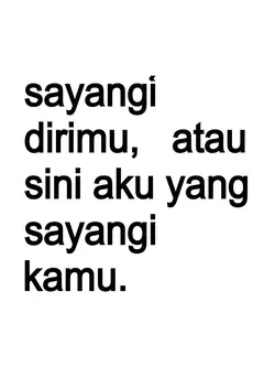 sayangi dirimu 