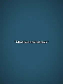 nicknames
