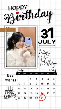 31 JULY HBD 2025