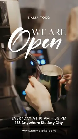 story : we are open