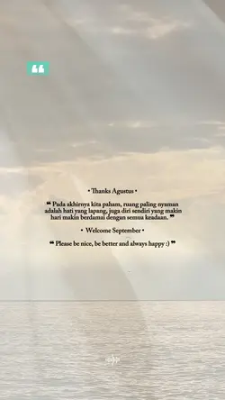 Welcome september
