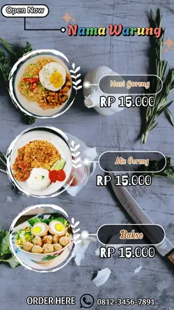 menu makanan 