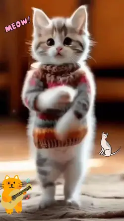 Cat dancing