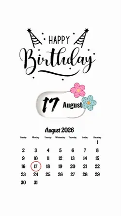 BIRTHDAY 17 AUGUST