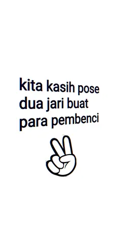 KASIH POSE DUA JARI