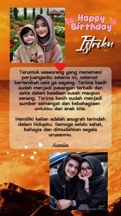 HBD ISTRIKU SAYANG