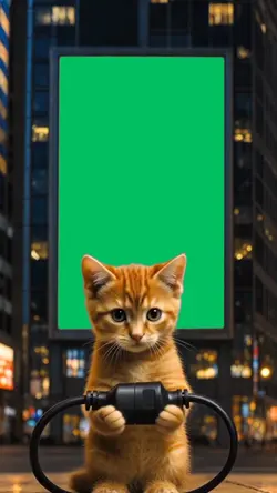 Cat Green Screen