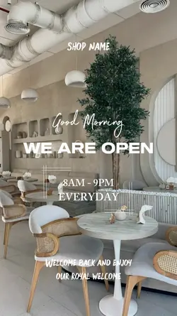 we are open