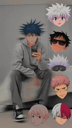 stiker muka anime
