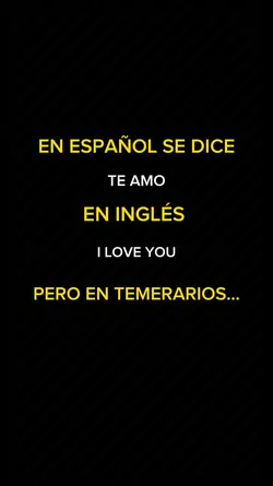 Sé que te amo
