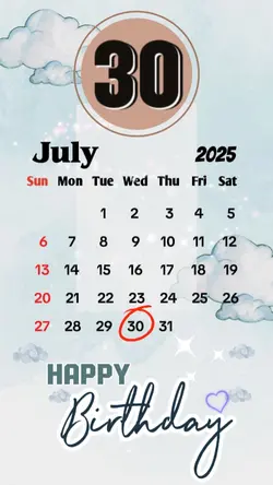 birthday 30 july