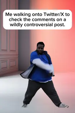 walking onto twitter