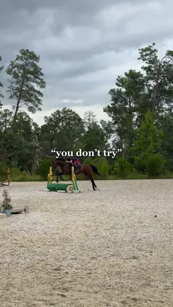 “you don’t try”