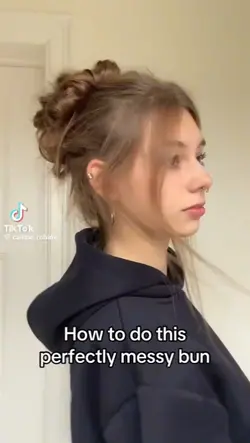 Messy bun tutorial