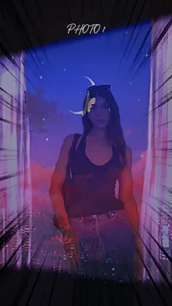 Vibrant Glitch Photo Reveal