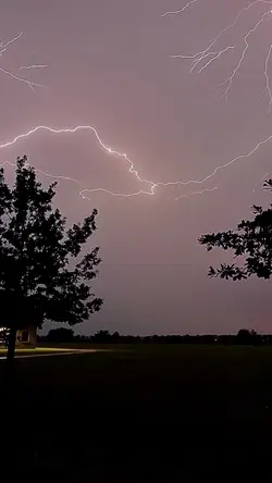 Night thunderstorm