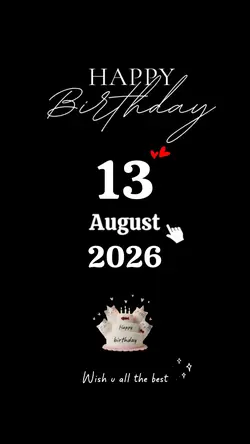 HBD MY SON 13 AUGUST