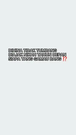 dihina tidak tumbang