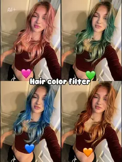 4 color hair filter
