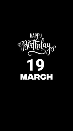 HBD 19 MARCH 2026