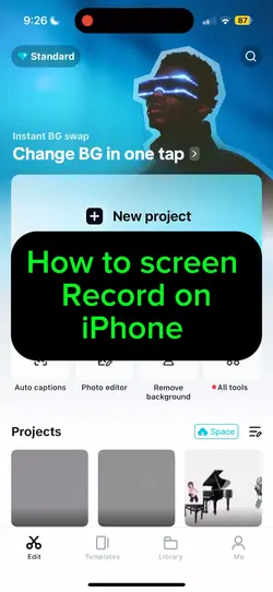Screen recording tut