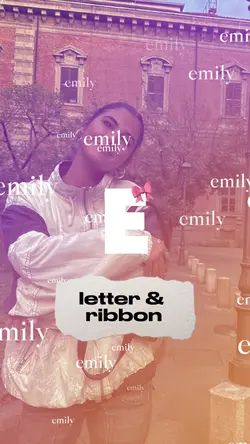 letter & ribbon